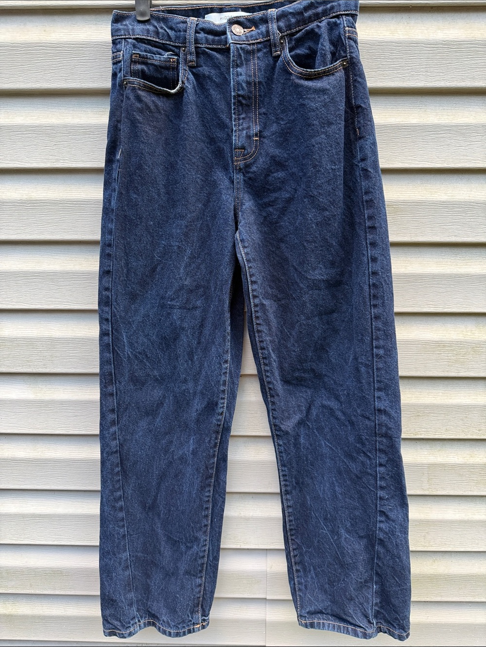 Hidden | Logan High Rise Stretch Dad Jean Dark Wash size 26